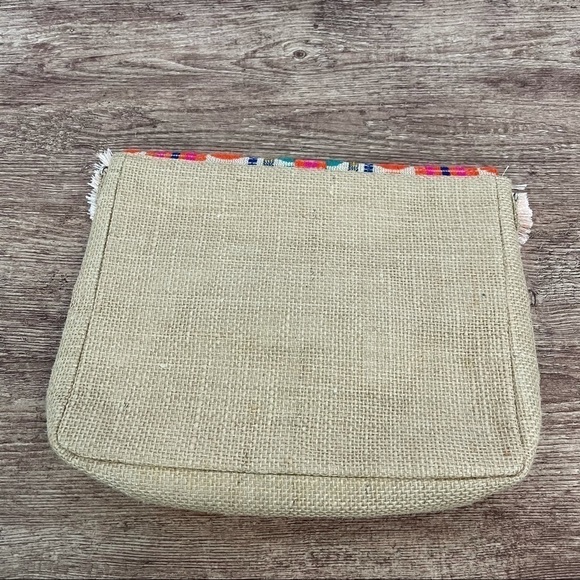 Area Stars Canvas Embroidered Beaded Clutch Bag - Picture 2 of 5